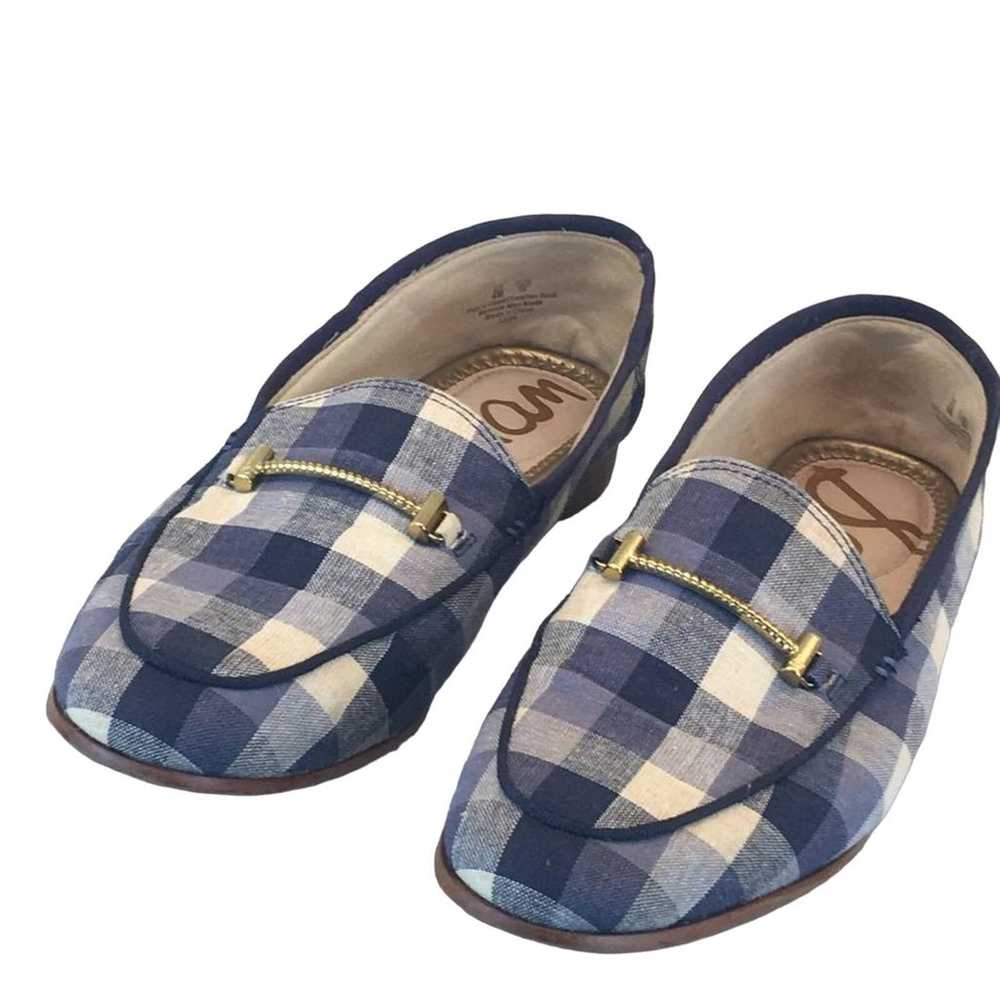 Sam Edelman Blue/White Checkered Slip-on Loafer W… - image 8