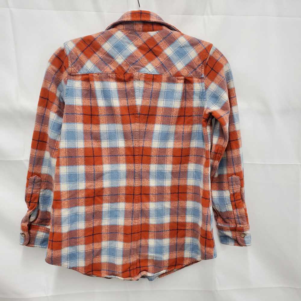 Pendleton Youth Blue & Orange Plaid 100% Virgin W… - image 2