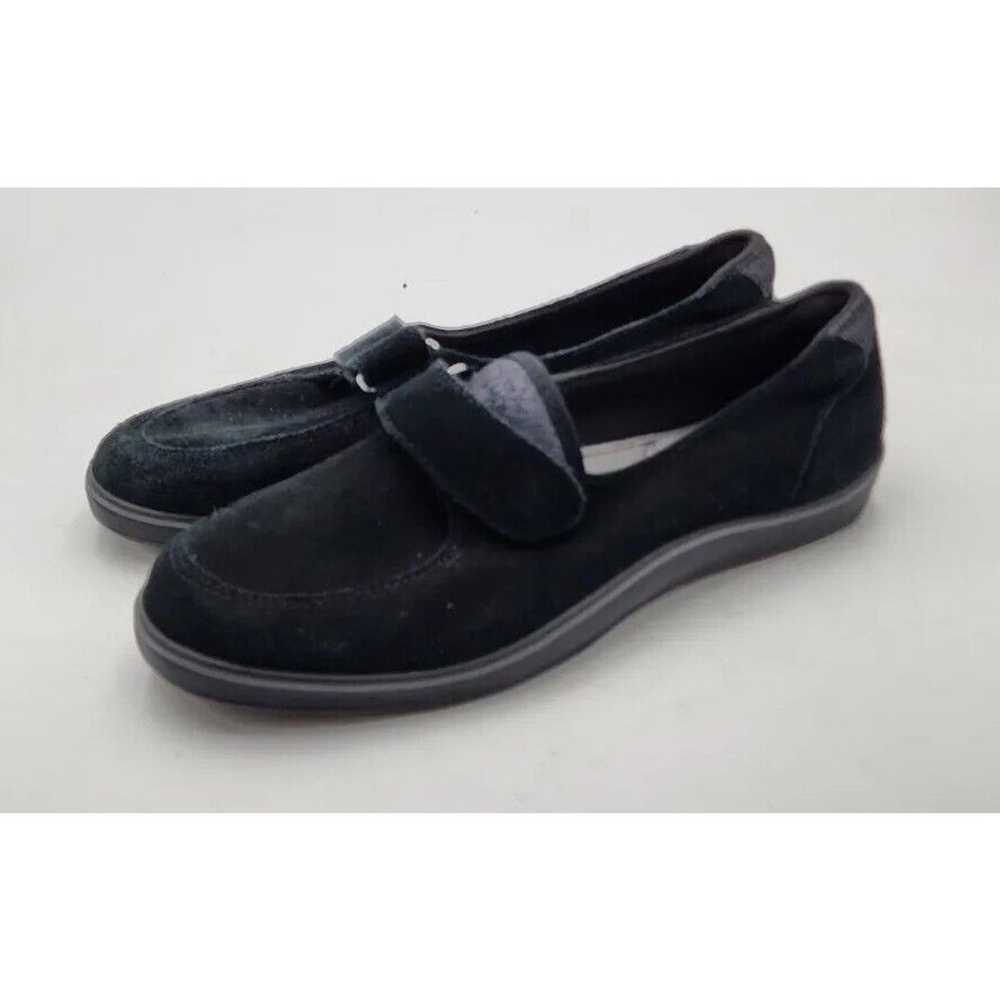 Grasshoppers Black Suede Strap Pull On Loafers Sh… - image 4