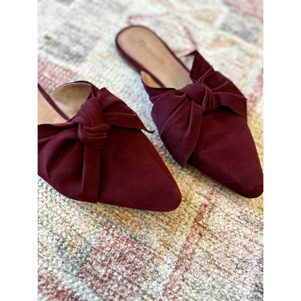 Madewell Women's Burgundy Suede Pointed Toe Flats… - image 2