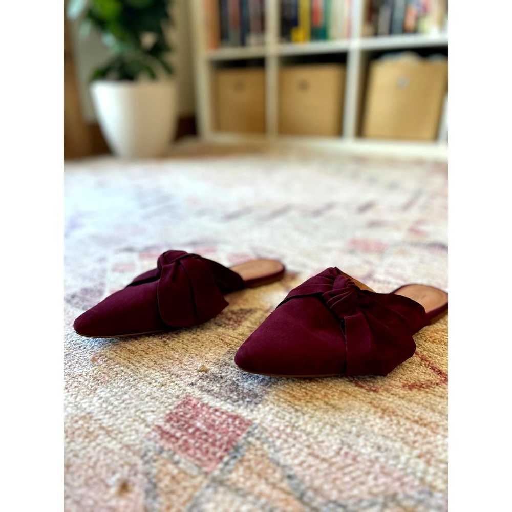 Madewell Women's Burgundy Suede Pointed Toe Flats… - image 4