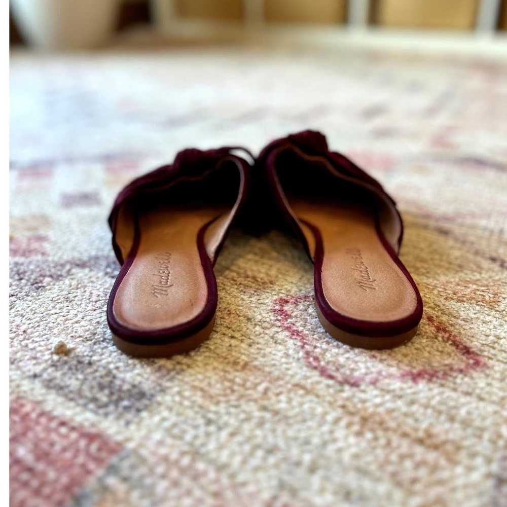 Madewell Women's Burgundy Suede Pointed Toe Flats… - image 5