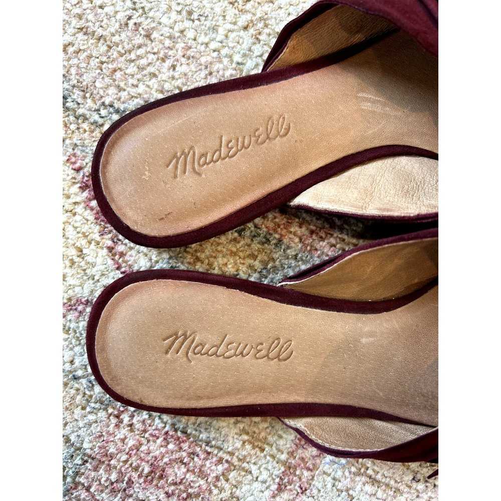 Madewell Women's Burgundy Suede Pointed Toe Flats… - image 6