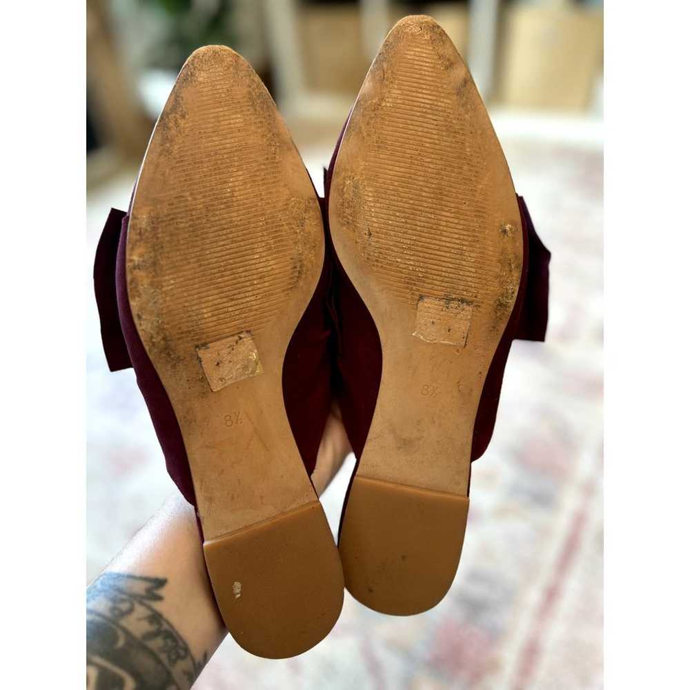 Madewell Women's Burgundy Suede Pointed Toe Flats… - image 7