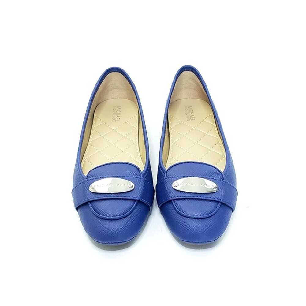 Michael Kors MK Plate Moccasin Flat Shoes Cobalt … - image 4