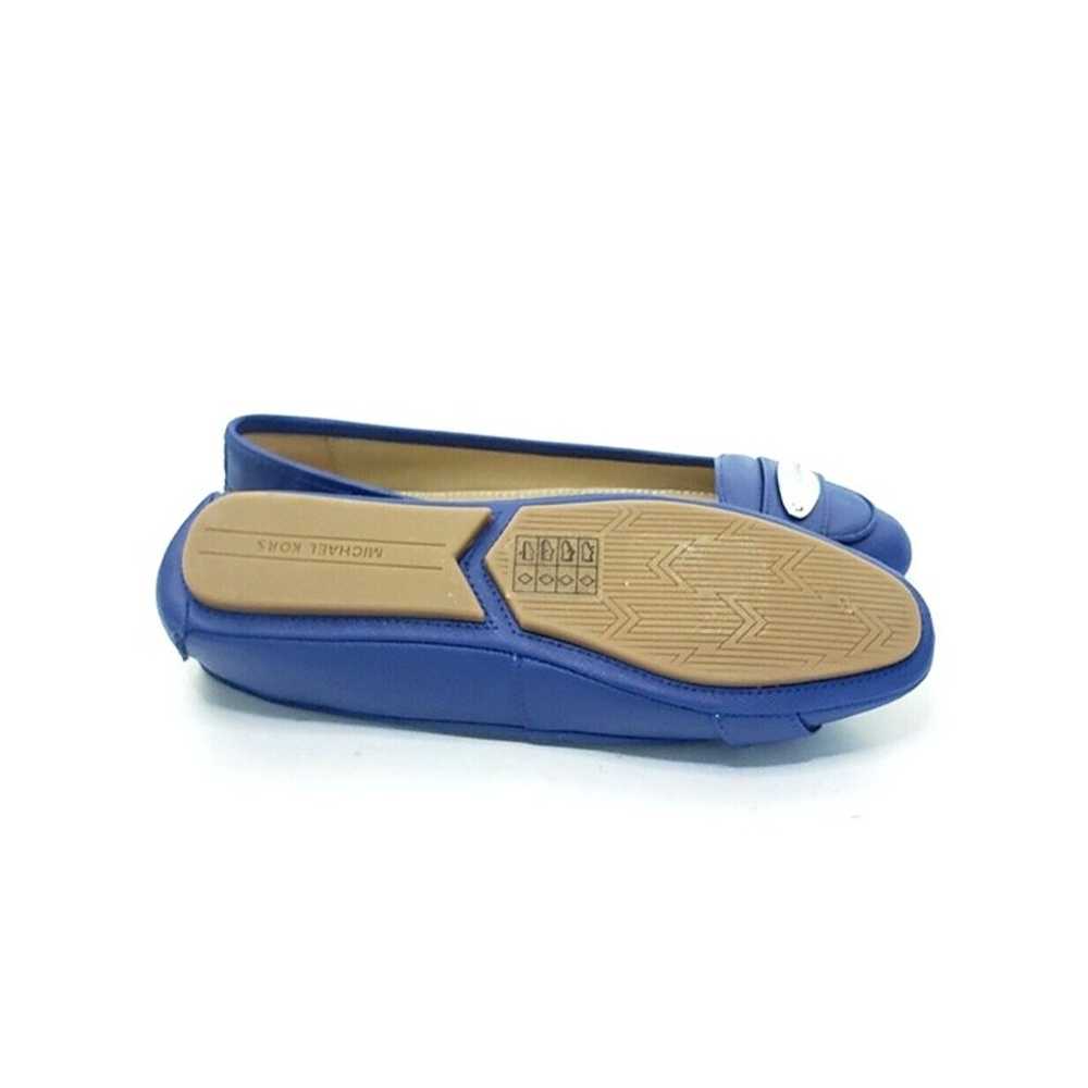 Michael Kors MK Plate Moccasin Flat Shoes Cobalt … - image 8