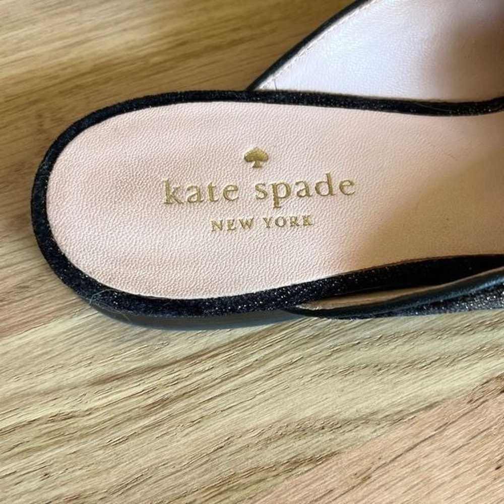 Kate Spade Carnegie Metallic Jacquard Bow Mules l… - image 6