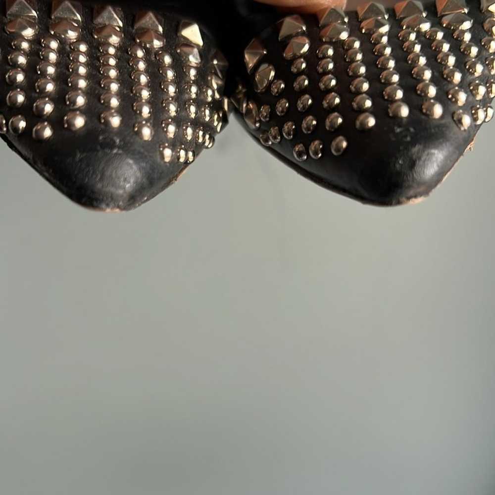 Gucci | Black Leather Studded Coline Pointy Toe B… - image 9