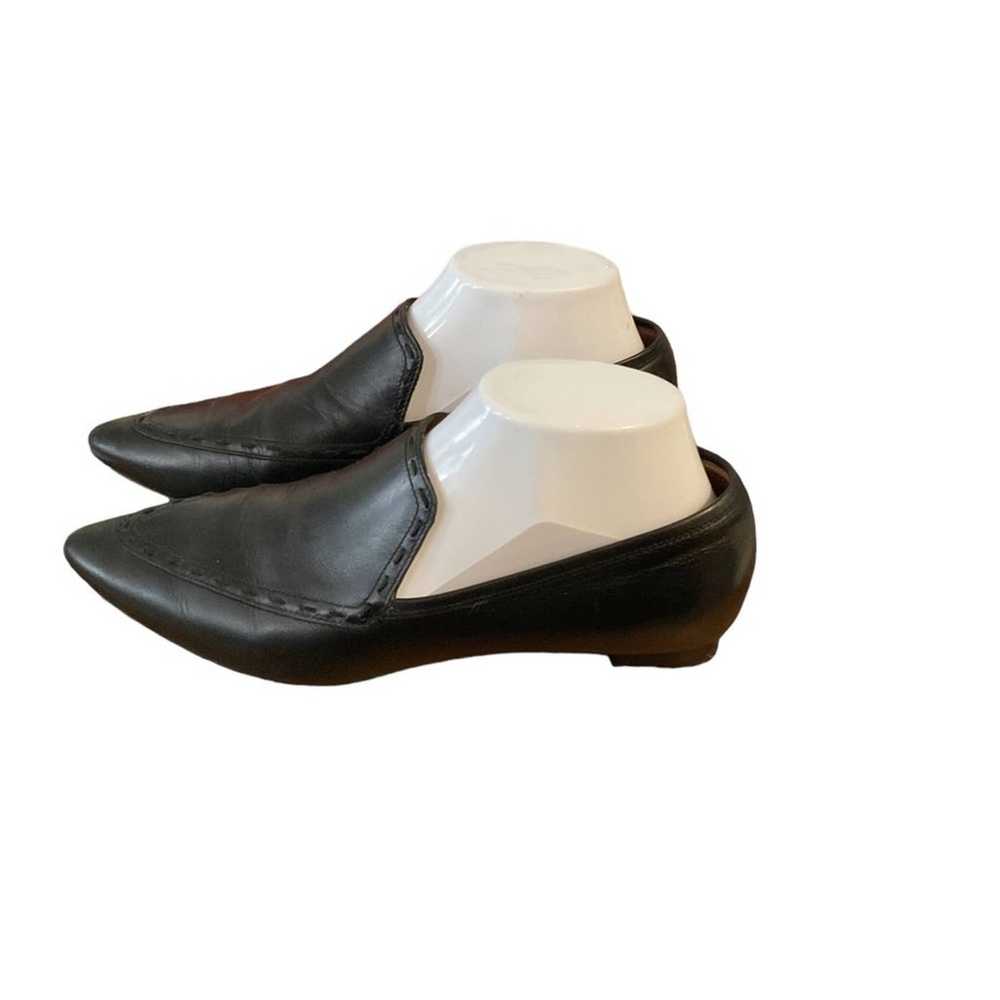 Women's black, leather Aquatalia shoes, size 8 - image 2