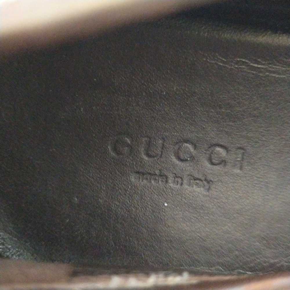 Gucci GG monogram Canvas And Leather Trim Loafers… - image 11