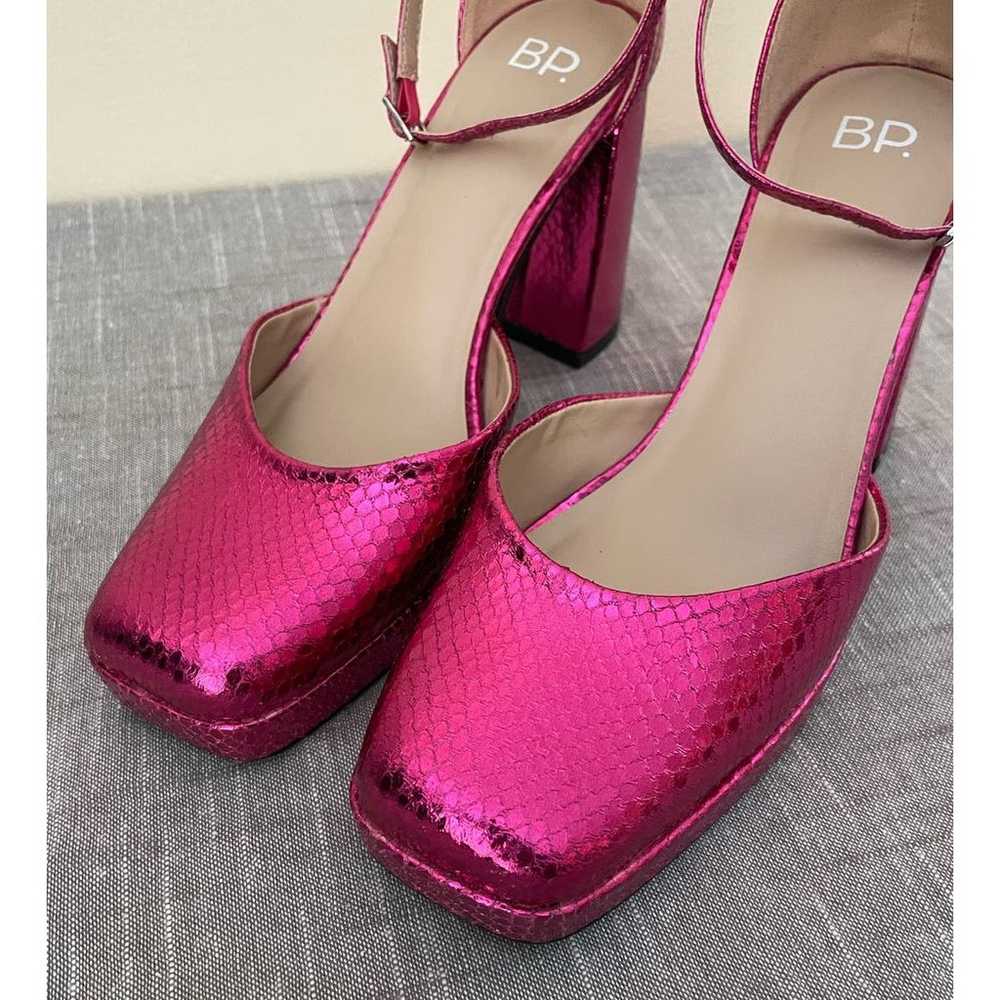 BP Womens Size 7 Hot Pink Fynn Ankle Strap Platfo… - image 11