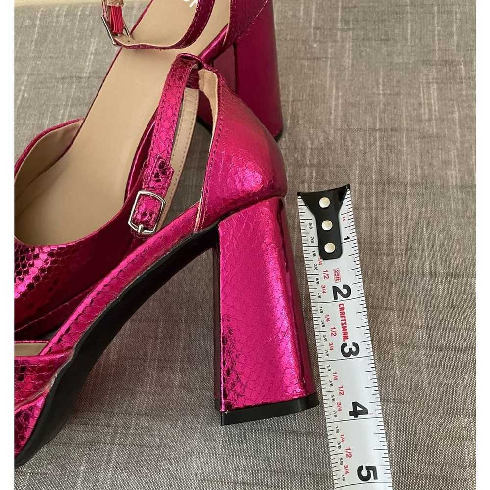 BP Womens Size 7 Hot Pink Fynn Ankle Strap Platfo… - image 12