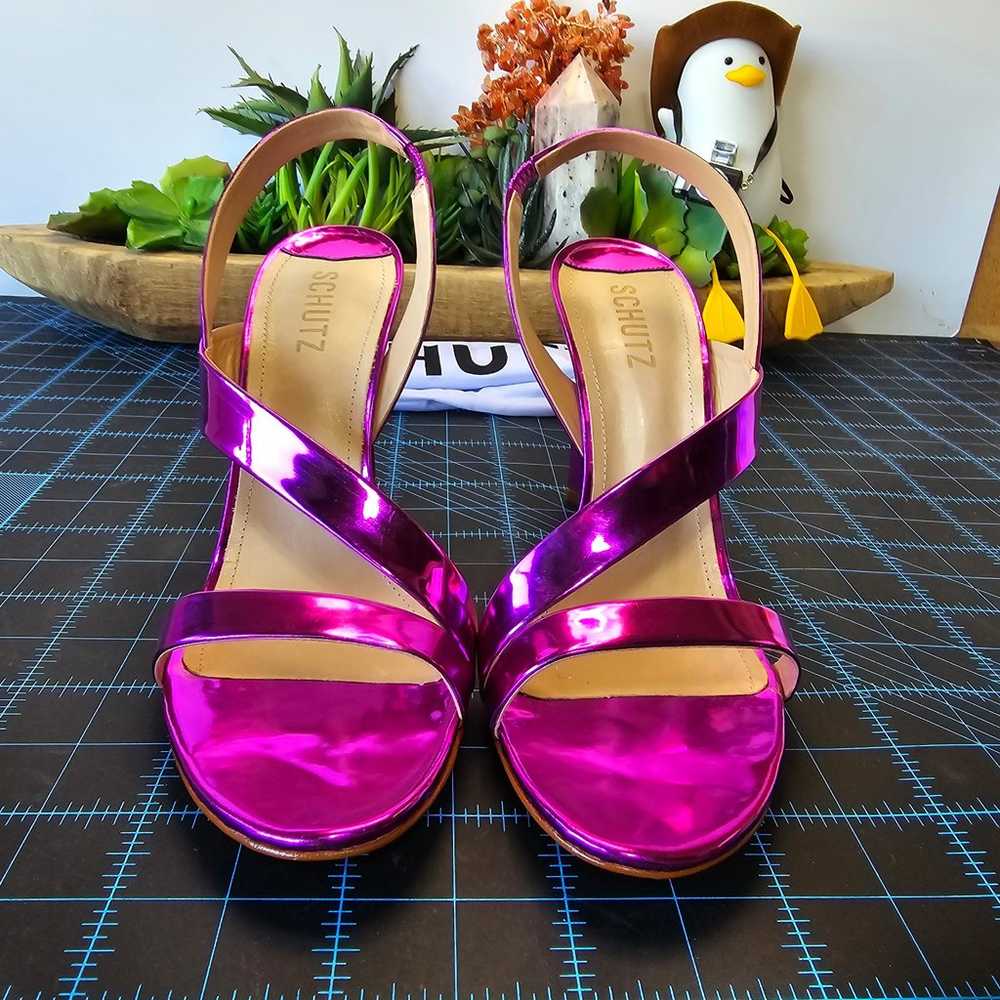 Heels, Schutz Shoes
Kelly Specchio Leather Sandal… - image 1