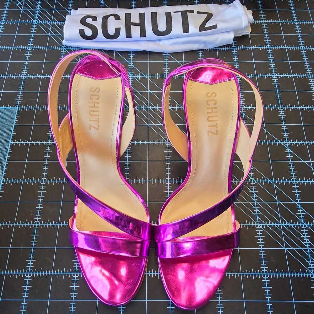 Heels, Schutz Shoes
Kelly Specchio Leather Sandal… - image 2