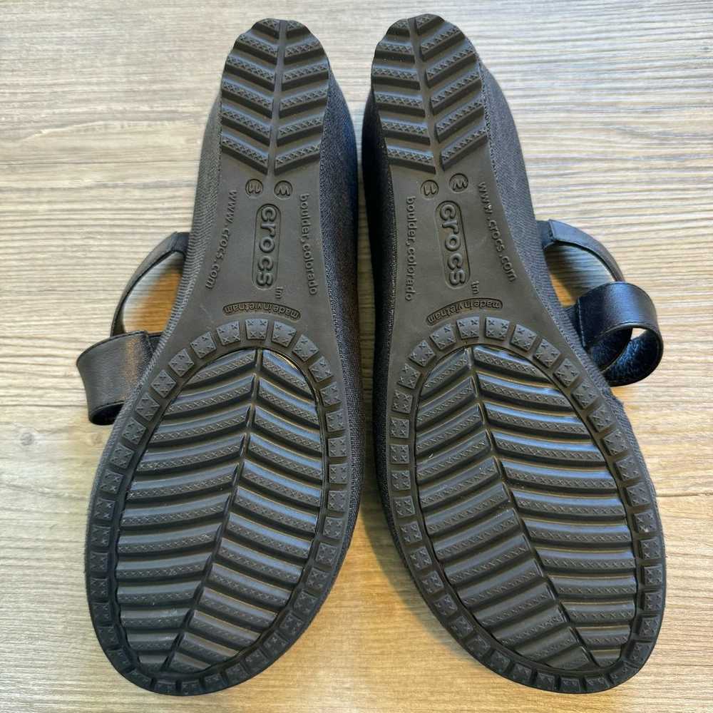 Crocs Wedge Slide Sandals Women’s Size 11 Black S… - image 9
