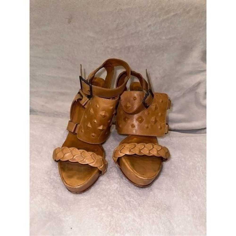 Tan leather heels women size 10 VERO CUOIO 5 inch… - image 5