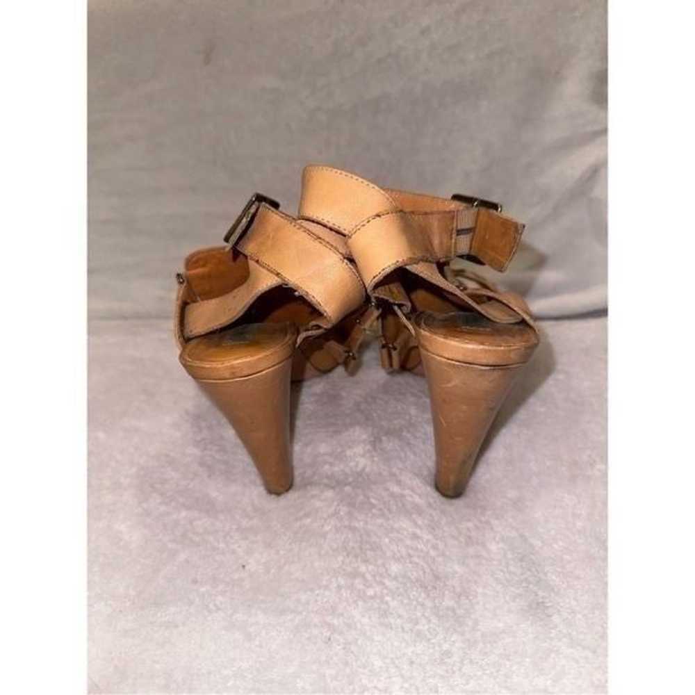 Tan leather heels women size 10 VERO CUOIO 5 inch… - image 6