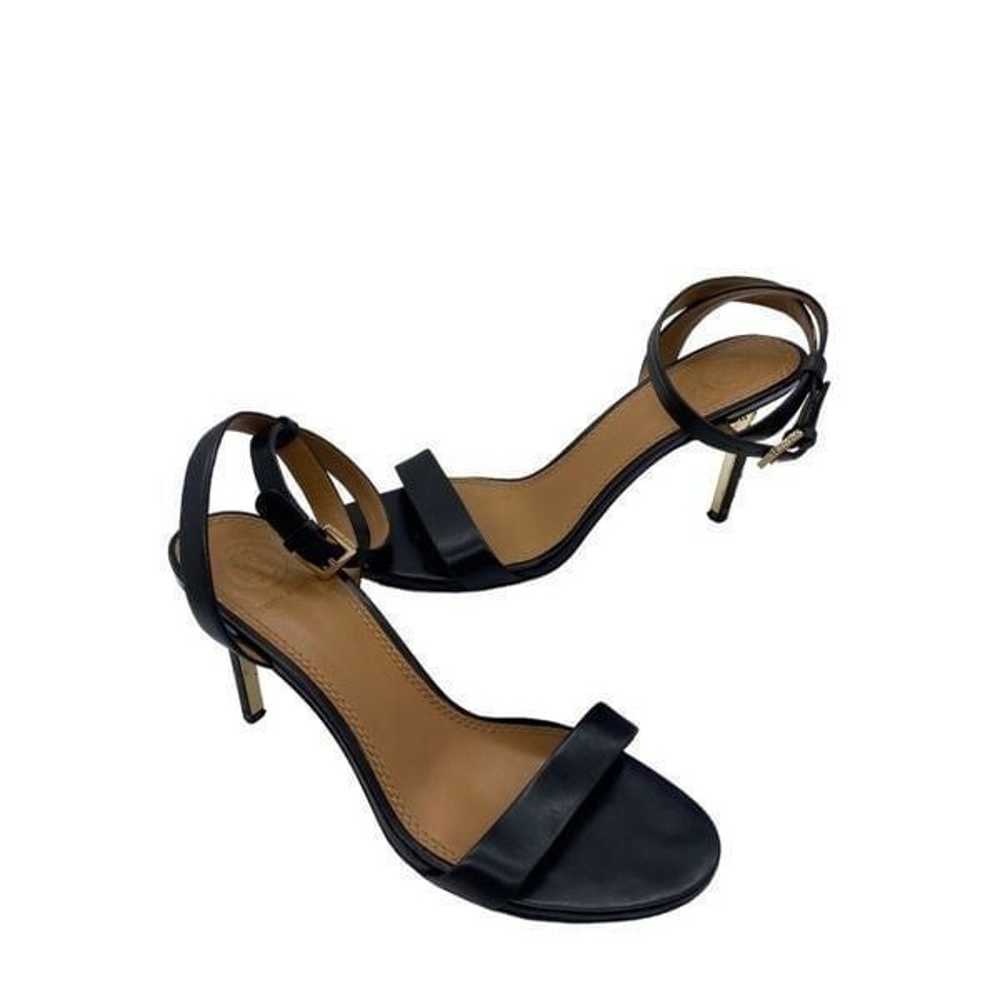 Tory Burch Elana ankle strap heel size 6 black he… - image 4