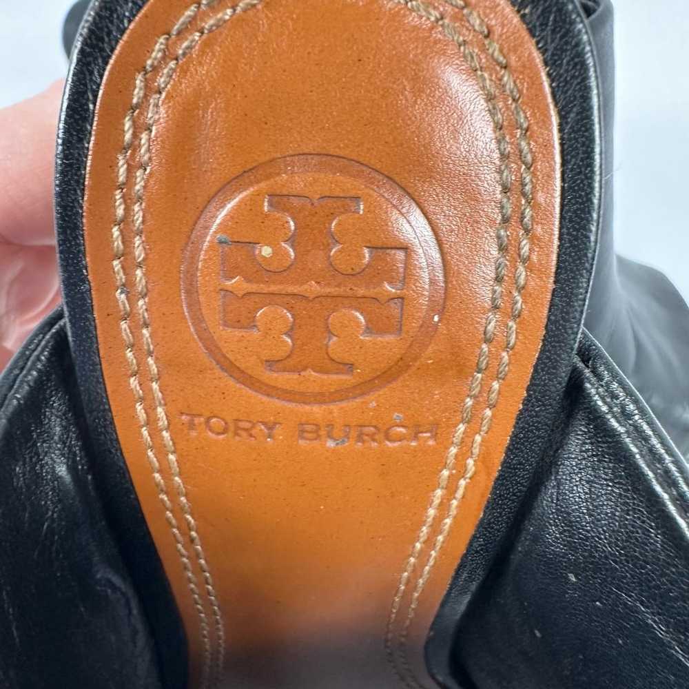 Womens Tory Burch Leather Raya Mule with Wooden C… - image 4