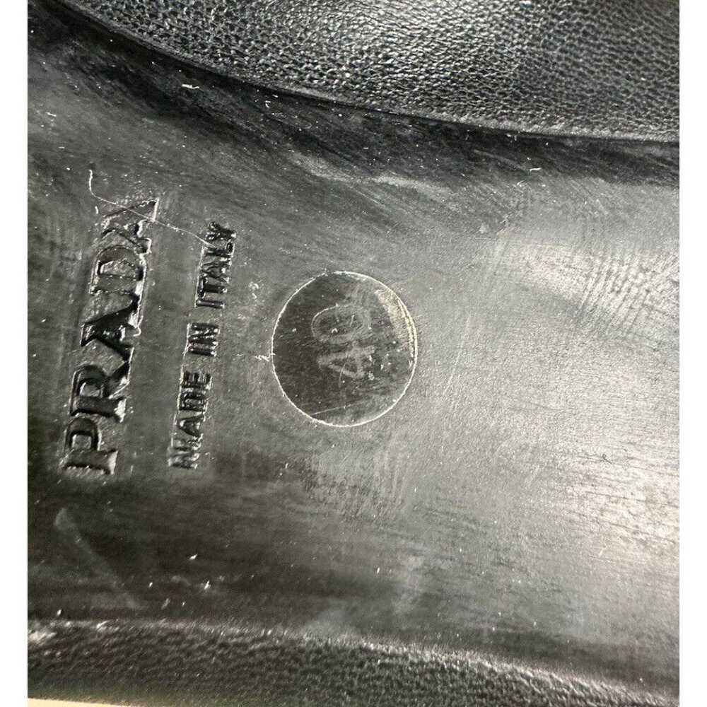 PRADA SPORT Black Leather Ruffle Embellishment Pu… - image 11