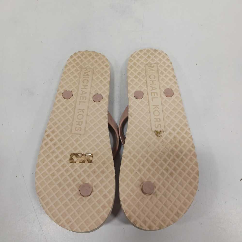 Michael Kors Pink Flip Flop Thong Style Sandals S… - image 5