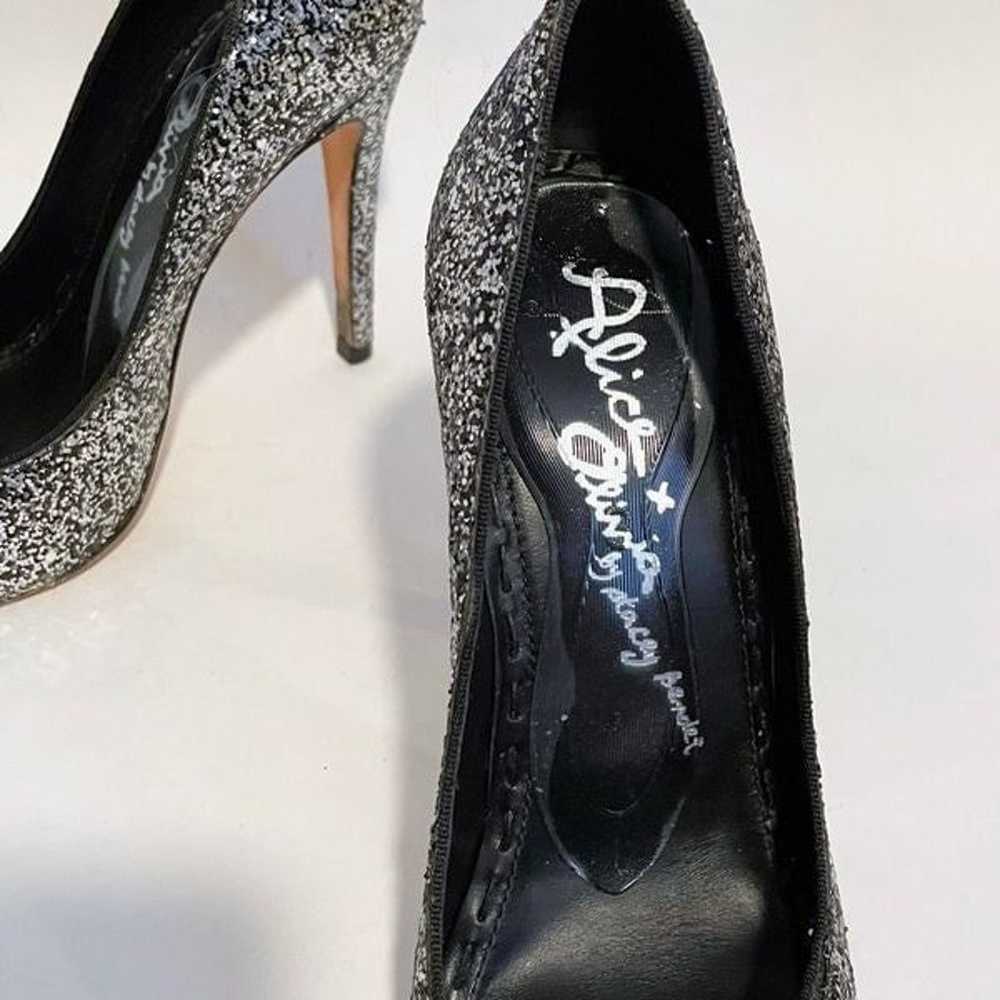 Alice & Olivia Dahlia Glitter Pumps Pointed Toe S… - image 4