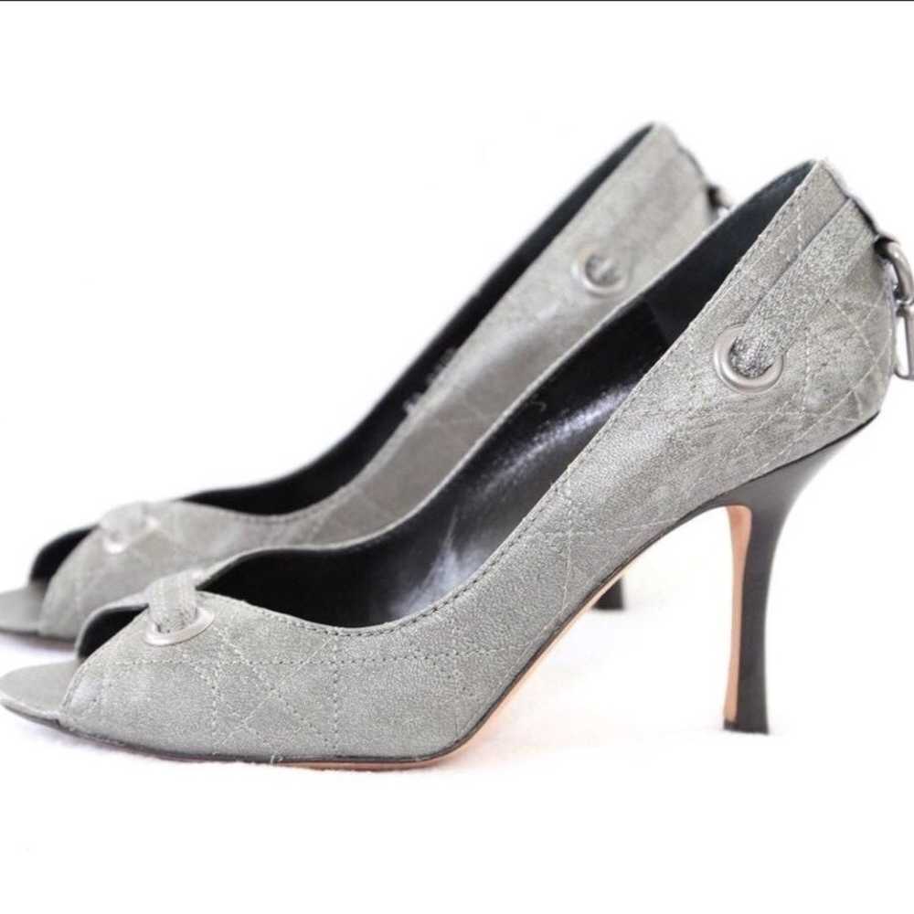 Dior Gray Cannage Escarpin Heels Shoes - image 2