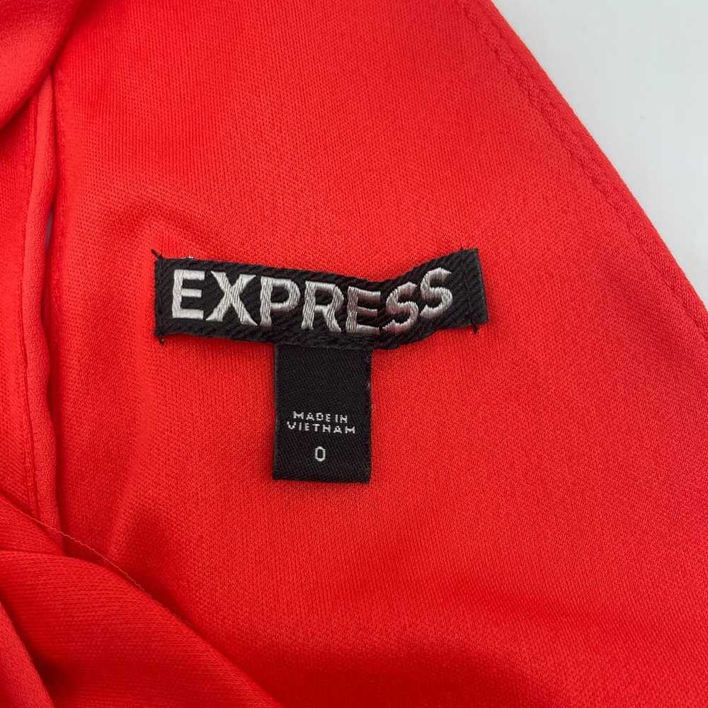 Express Red-Orange Sleeveless Slip Dress - image 3