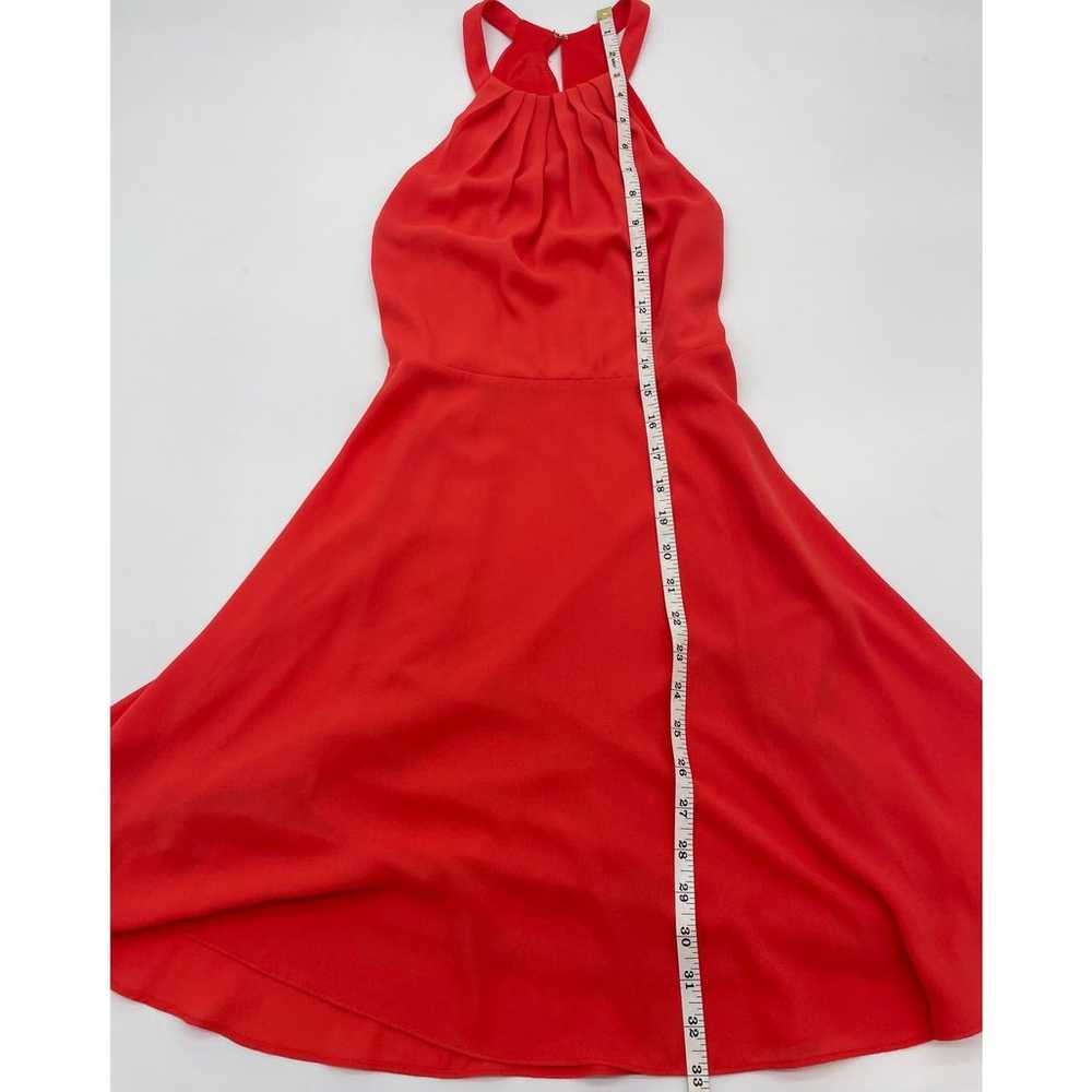 Express Red-Orange Sleeveless Slip Dress - image 6