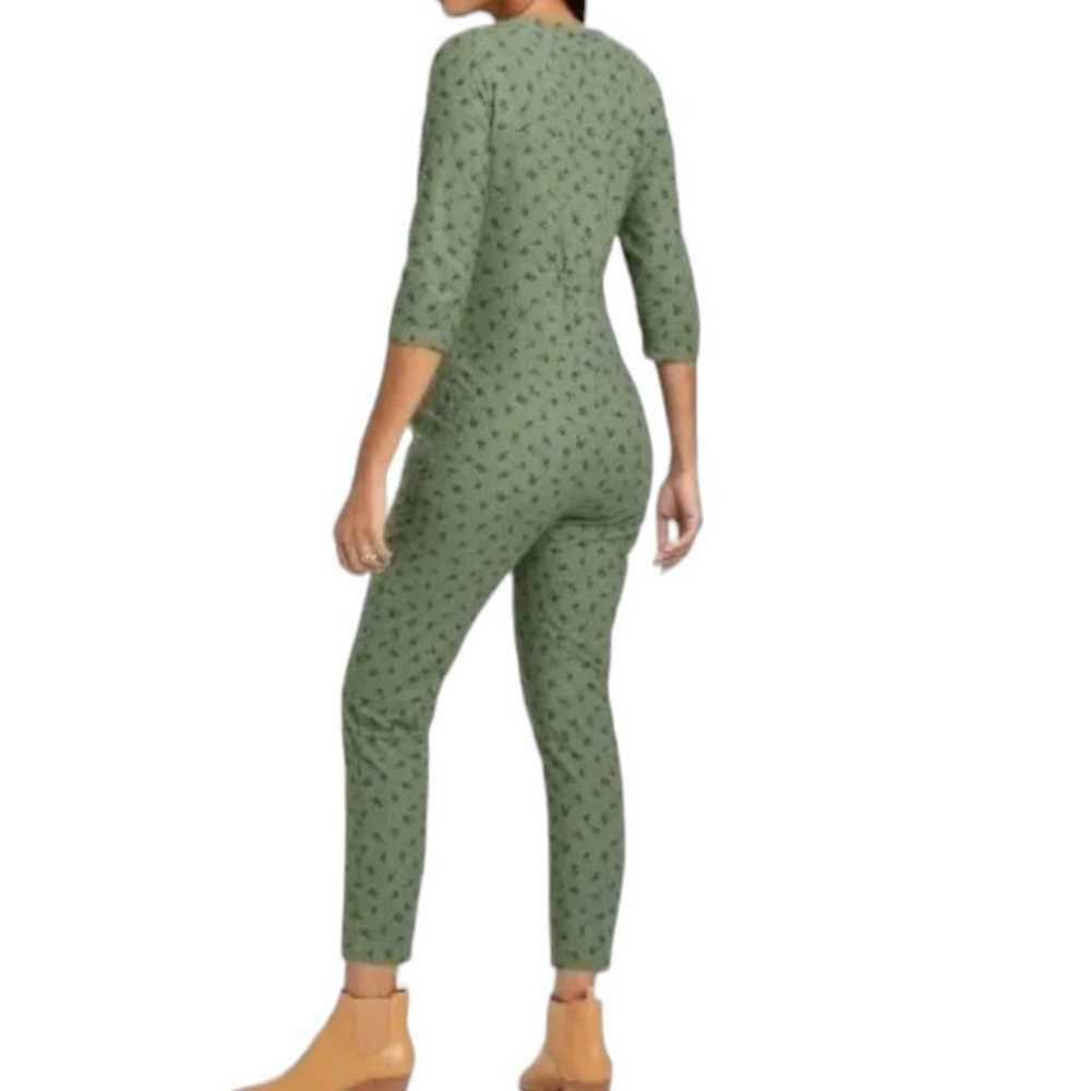 the nines by Hatch Floral Green Maternity Jumpsuit - image 2