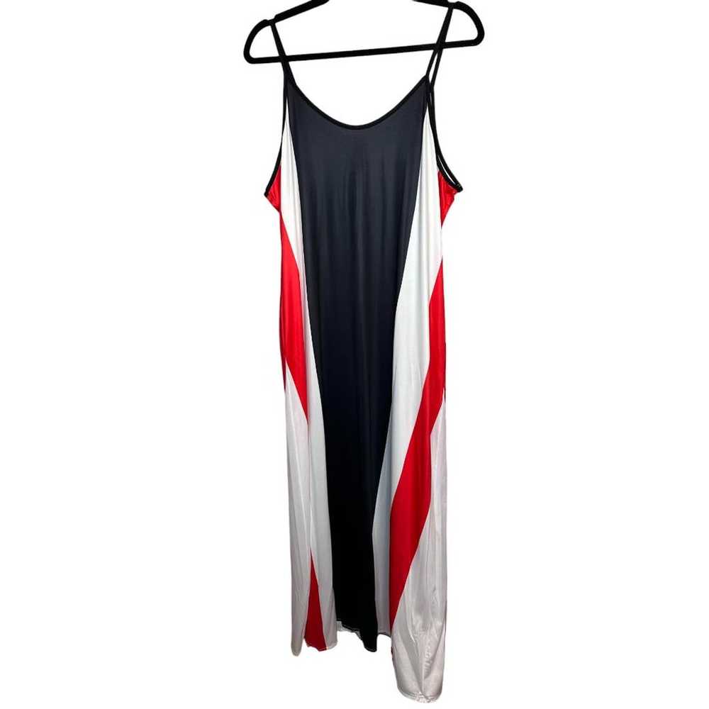 Red Black White Light Weight Summer Maxi Dress or… - image 3