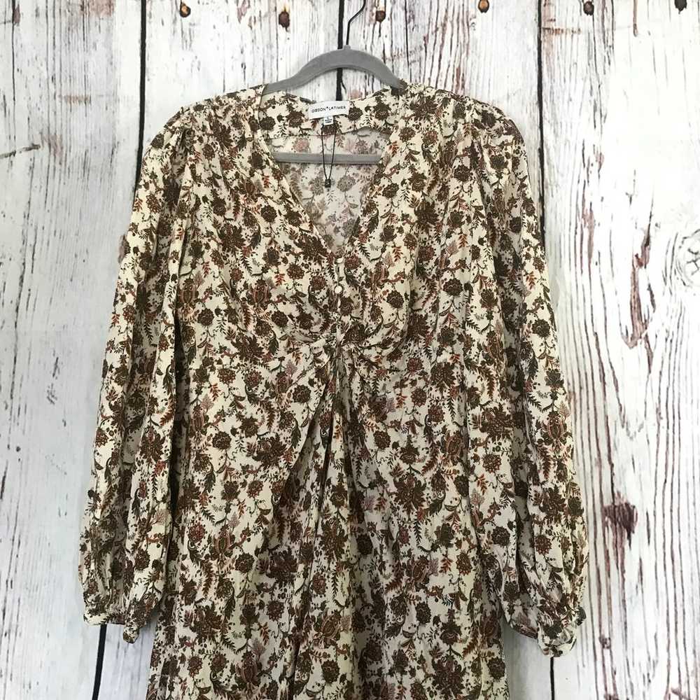 NWOT GIBSON LATIMER floral cottagecore front twis… - image 4