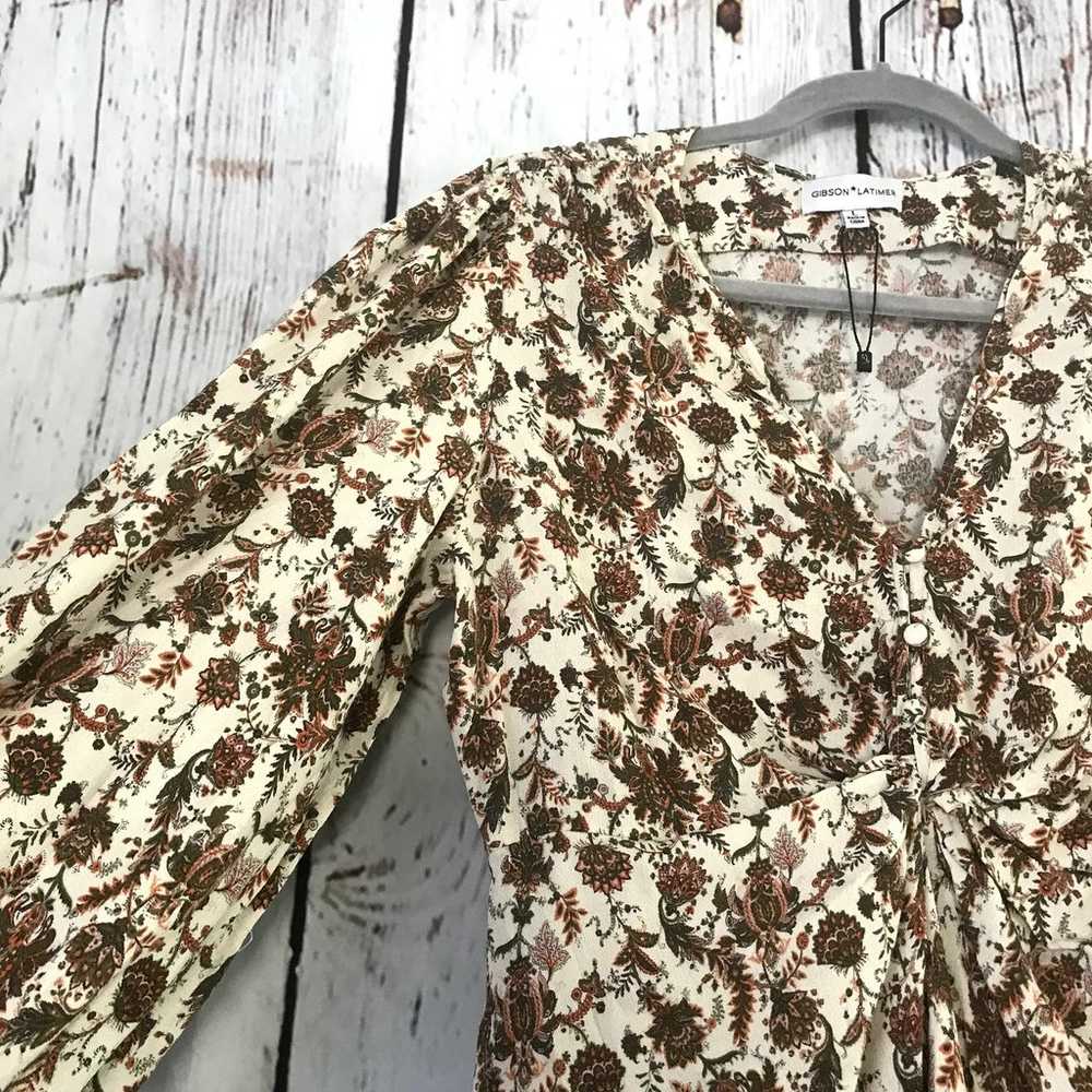 NWOT GIBSON LATIMER floral cottagecore front twis… - image 6