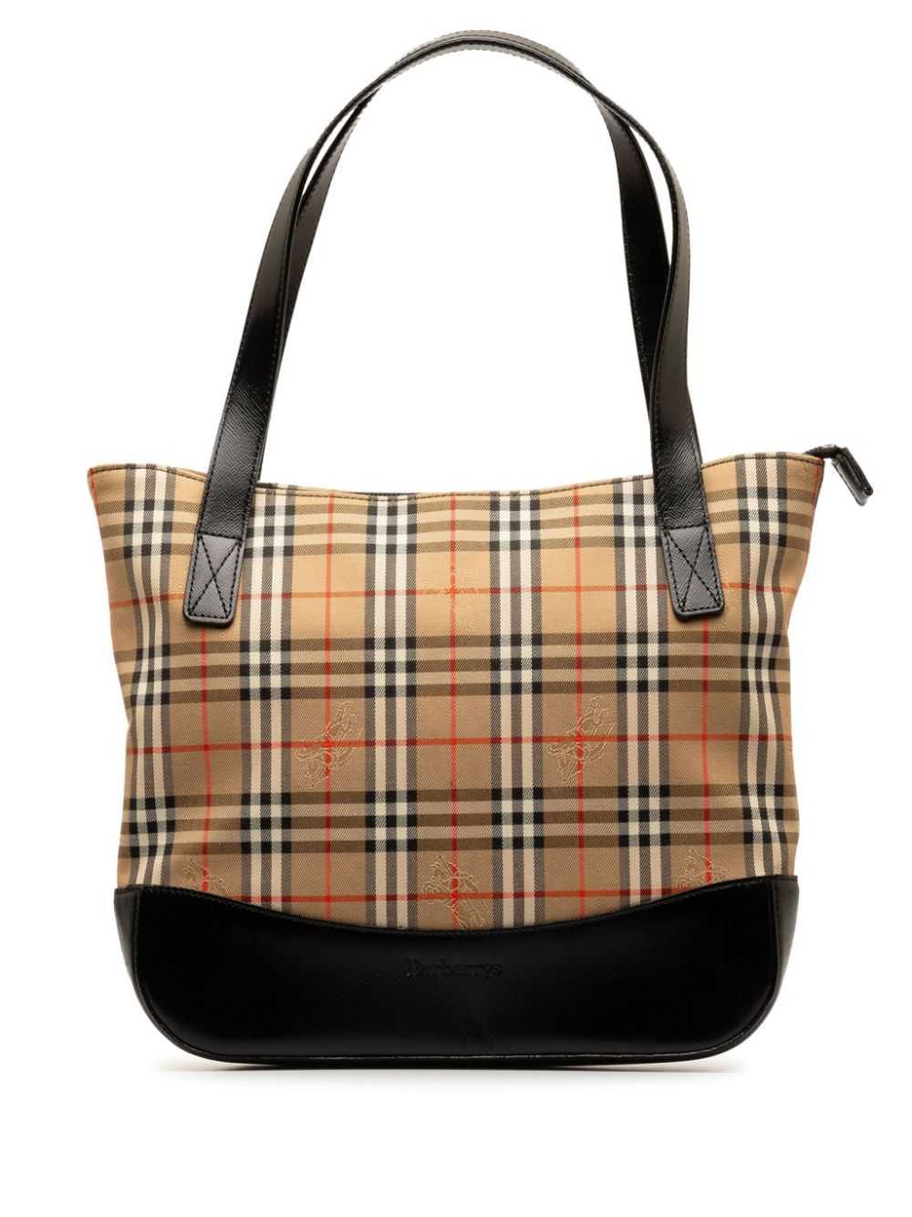 Burberry Pre-Owned 2000-2017 Haymarket Check tote… - image 1