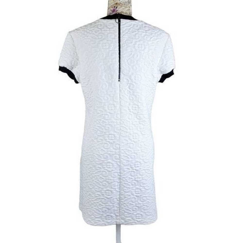 Zara Black & White Textured Tunic Dress - image 4
