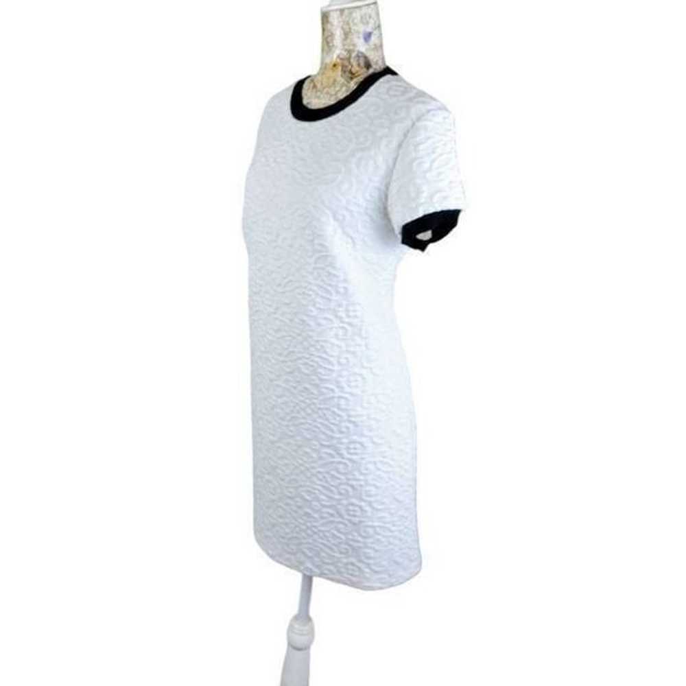 Zara Black & White Textured Tunic Dress - image 5