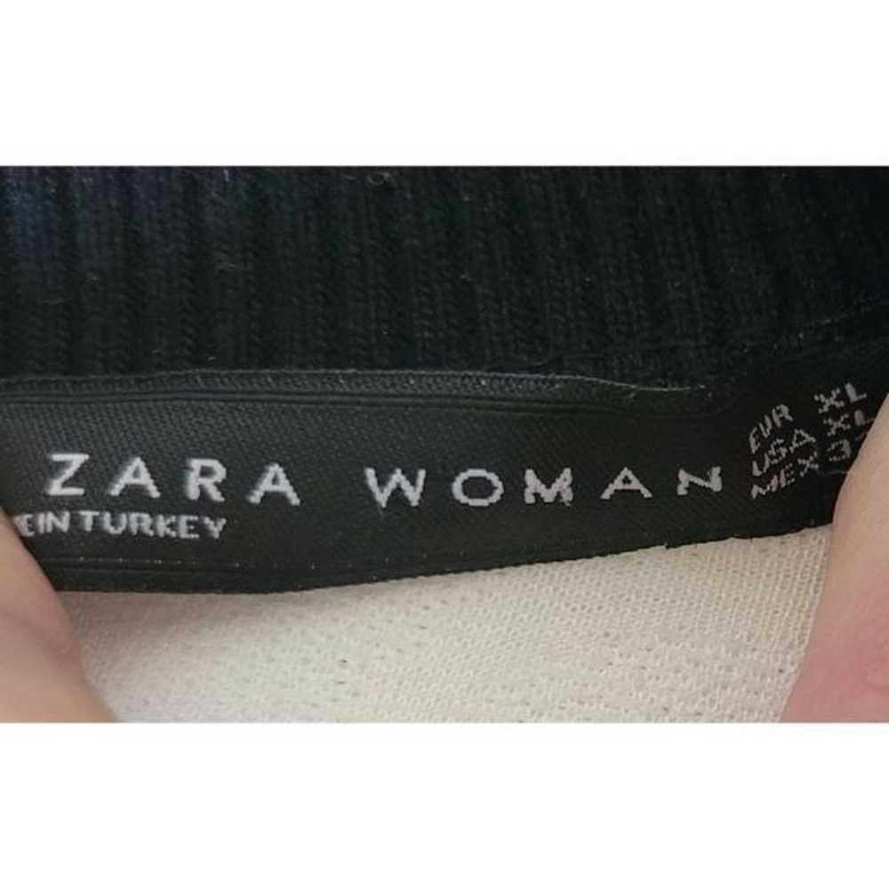 Zara Black & White Textured Tunic Dress - image 8