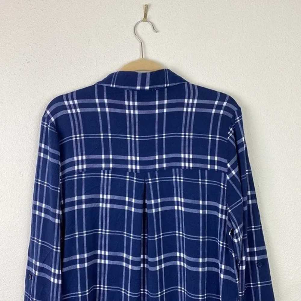 Torrid | Dark Blue Check Plaid Button Up Dress 2 … - image 8