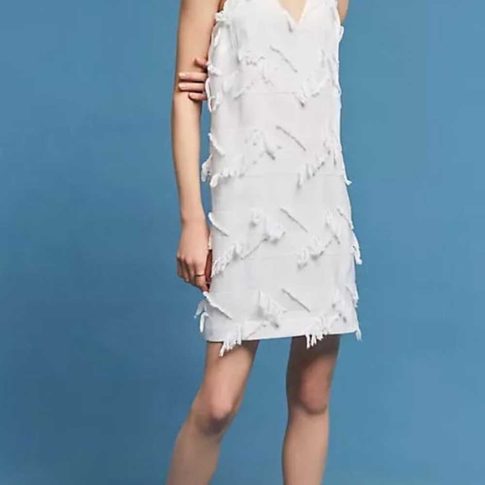 Anthropologie maeve dress fringwork shift dress 4 - image 1