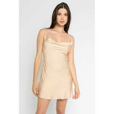 STEELE Cowl Neck Sleep Mini Dress