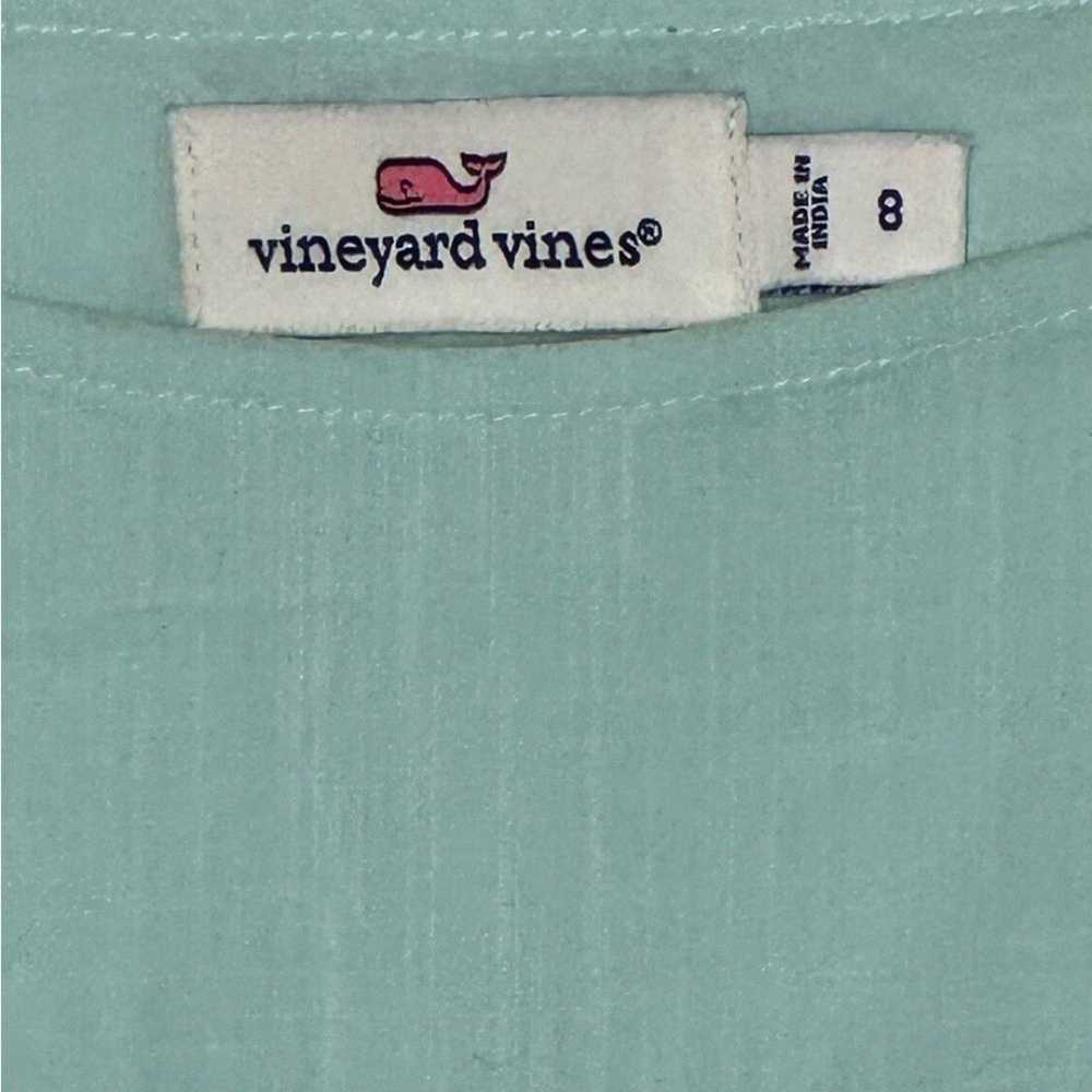 Vineyard Vines Aqua Sleeveless Sheath Dress Embro… - image 9