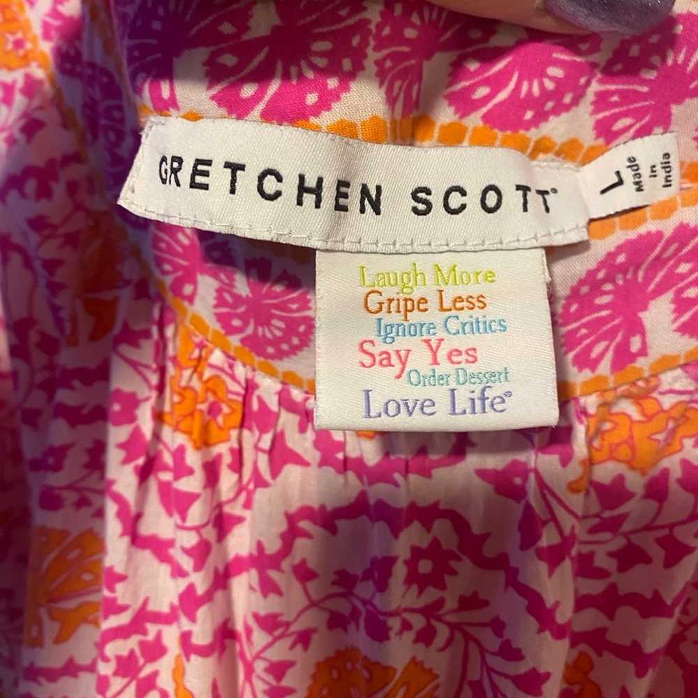 Gretchen Scott Printed Cotton Dress size L - image 5