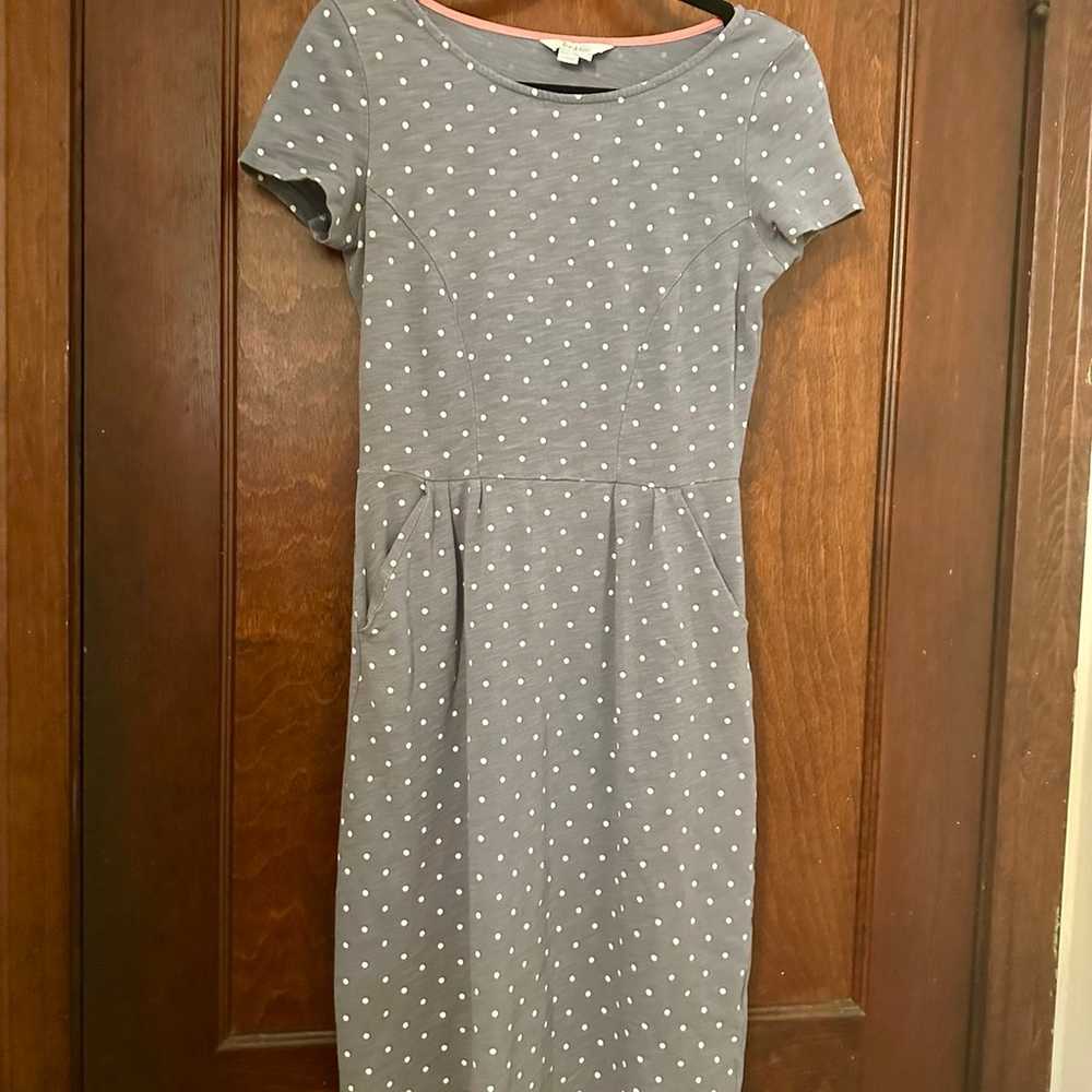 Boden Phoebe Cotton Jersey Dress WW202 Size 2 - image 2