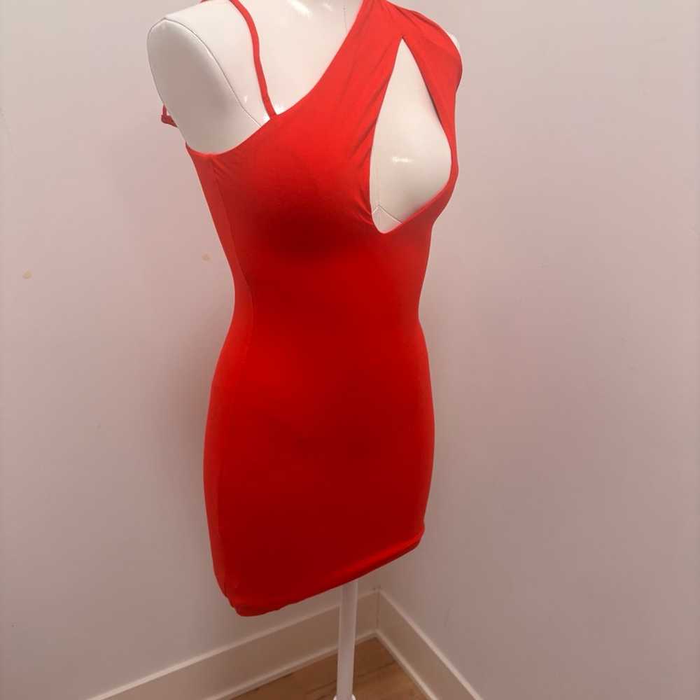 H:Ours revolve Red cutout mini cocktail dress - image 7