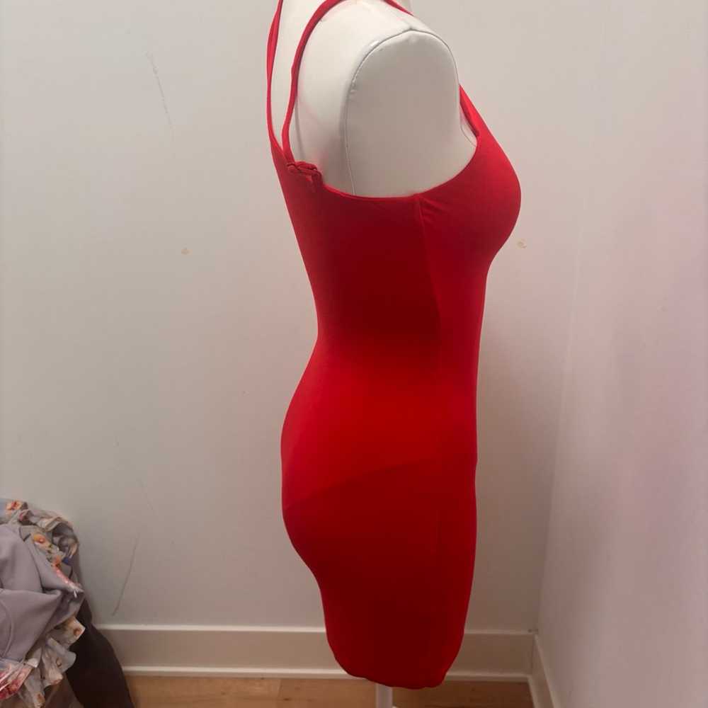 H:Ours revolve Red cutout mini cocktail dress - image 8