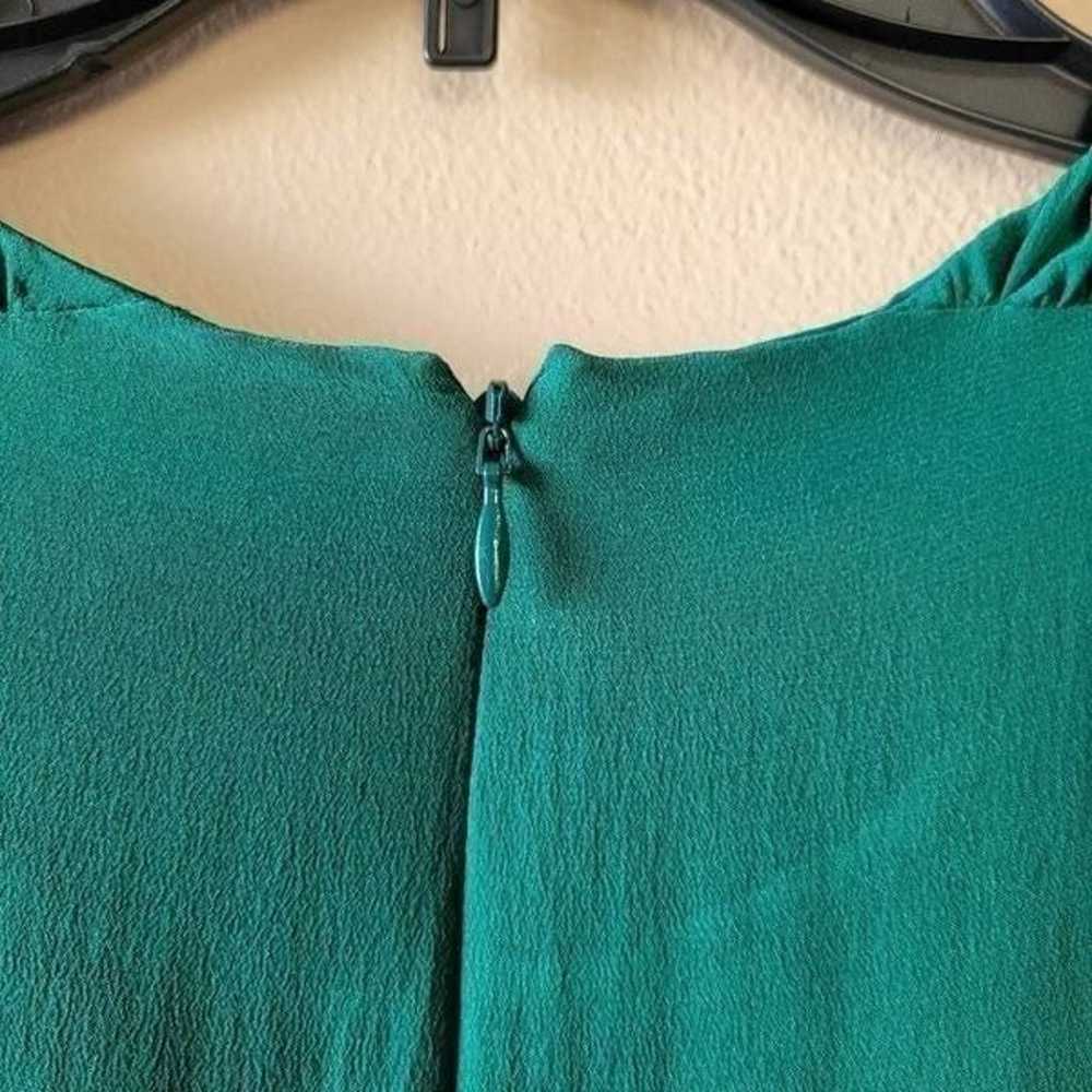 MADEWELL Shirred Silk Dress in Green Size 2 - image 3