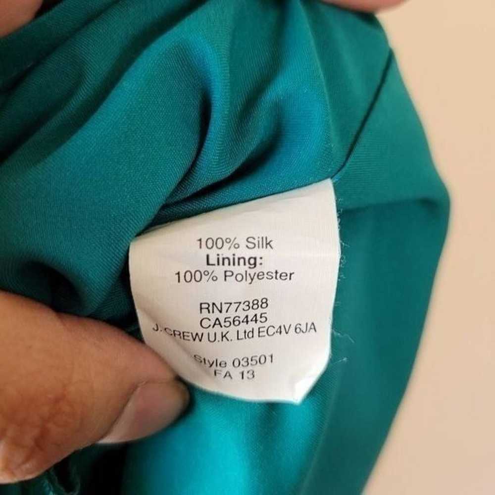 MADEWELL Shirred Silk Dress in Green Size 2 - image 7