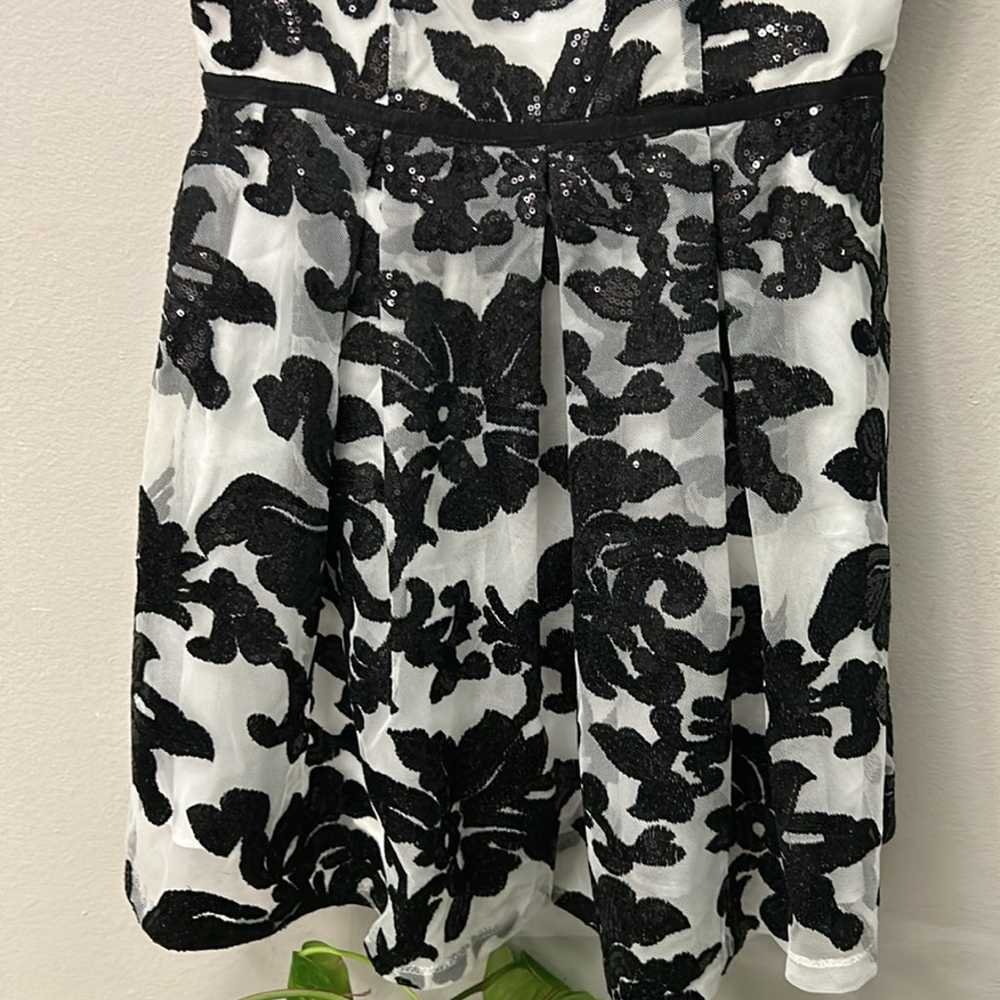 Renn Sequin Floral Dress Size Small - image 3