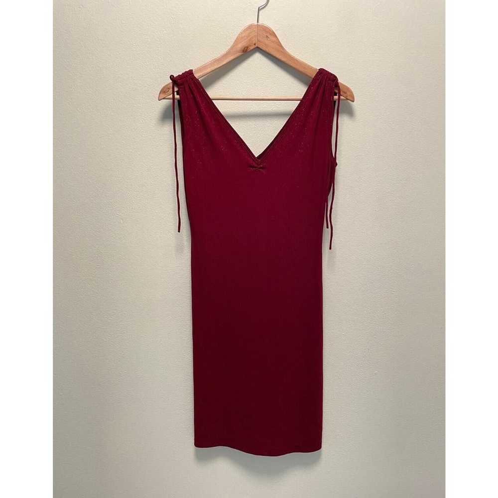 Vintage Forever 21 Womens Dress Size Large Red Gl… - image 1