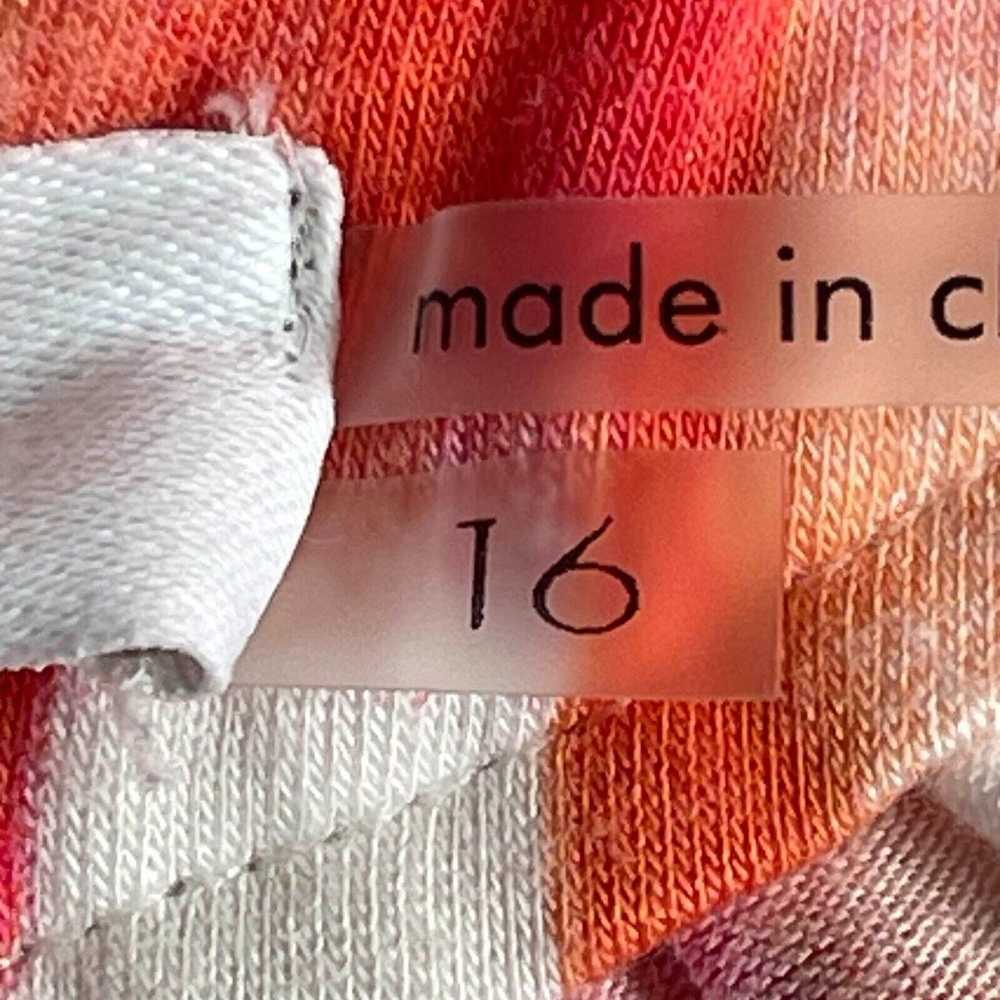 Calvin Klein Maxi Dress Women Size 16 Orange Slit… - image 9